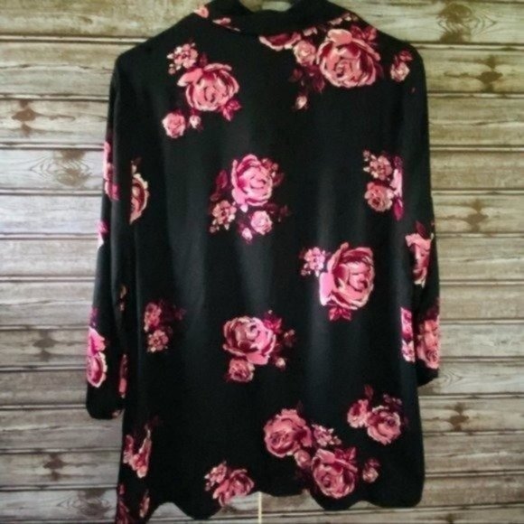 NWT Xhilaration Open Front Floral Kimono Size XXL - Picture 2 of 13